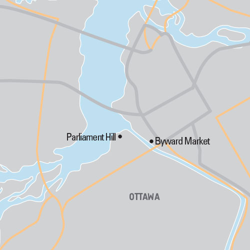 Map of Ottawa: Three Day Spring tour