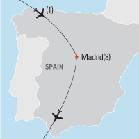 World Youth Day 2011: Madrid Tour Map