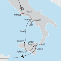 Rome and Sicily - Operation Husky 2013 Map