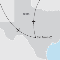 Map of San Antonio: Alamo City Educational Student Tour and Trip