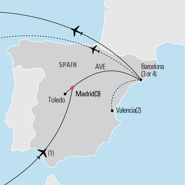 Map of the Insider's Paris Tour | Explorica Educational Travel