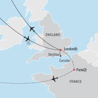 Map of the Insider's London Tour | Explorica Educational Travel