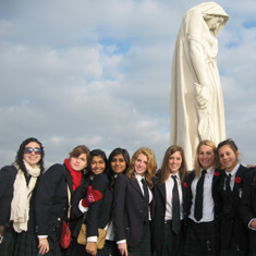 Explorica Students Vimy Ridge Memorial