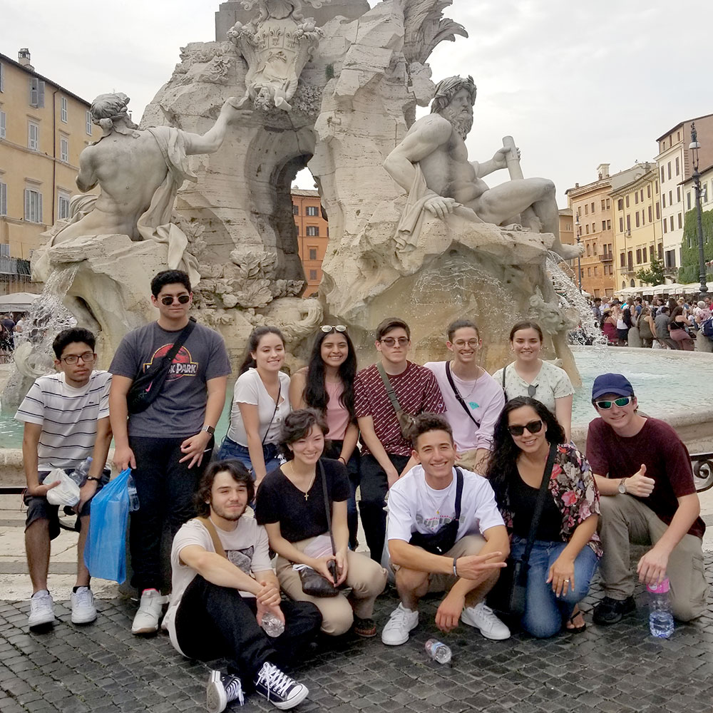 Explorica students in Barcelona, Spain