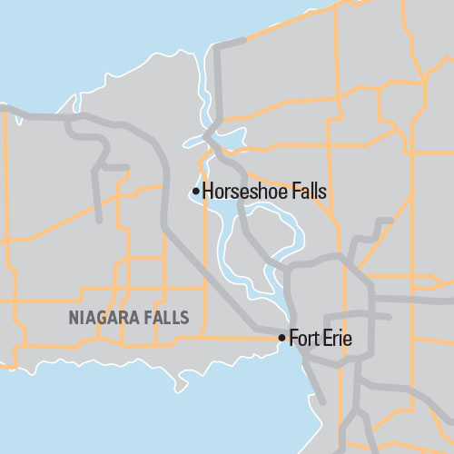 Map of Niagara Falls: Two Day tour