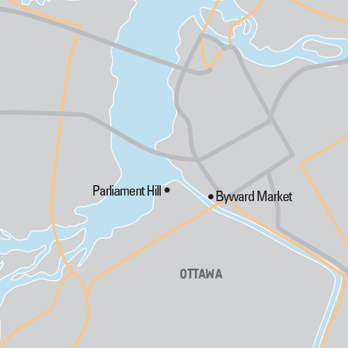 Map of Ottawa: Two Day Spring tour