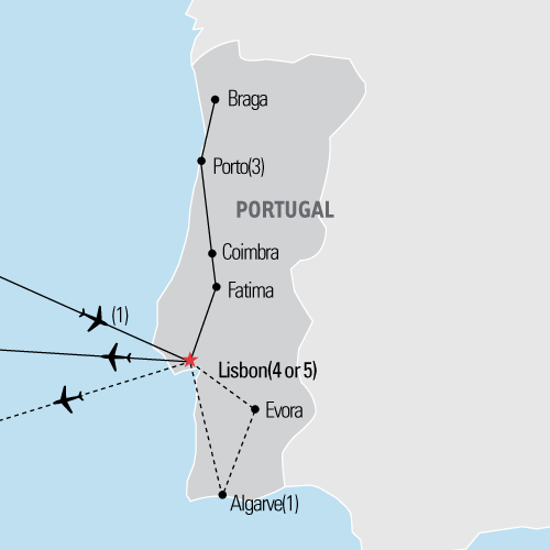 Map of Portugal