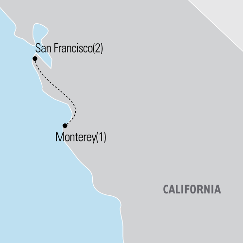 Map of the San Francisco tour