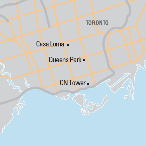 Map of Toronto: Two Day tour