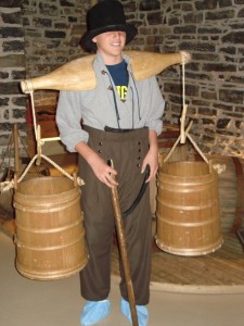 Student immersed in history in Quebec City